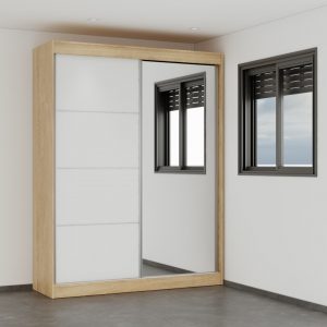 ארון הזזה מעוצב דגם URBAN + מראה