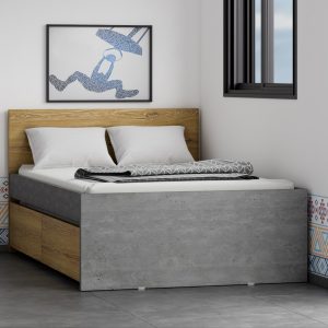 מיטת נוער וחצי 1.20 + תחתונה מדגם URBAN