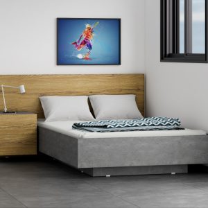 מיטה וחצי 1.20 מרחפת + שידת לילה