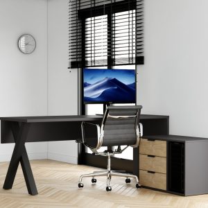 שולחן מנהל + שלוחה - דגם לונדון